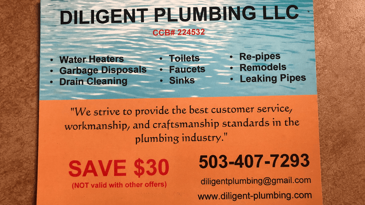 Diligent Plumbing LLC, Trades in Gresham